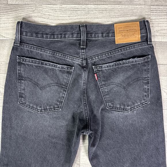 Levi's 100% Cotton Middy Ankle Bootcut Denim Jeans Black sz 27 - Picture 7 of 8